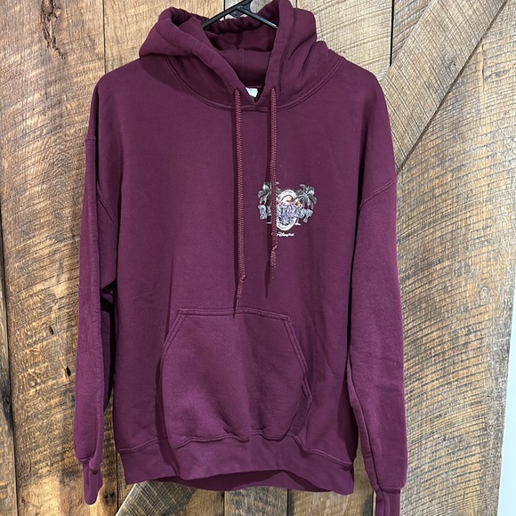 Disney Tops - Walt Disney World rainforest Café maroon hoodie